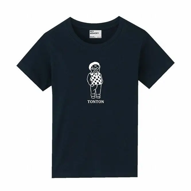 《0》レディースM size　TONTON T-shirts NAVY