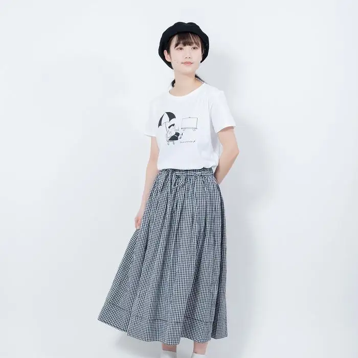 《2》【KEYMEMORY鎌倉】GrenouilleイラストTシャツ WHITE
