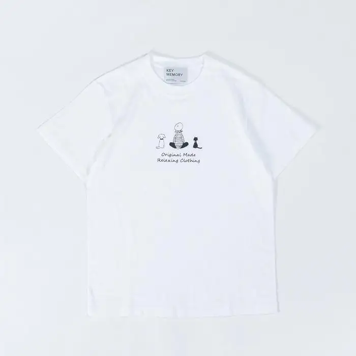 《3》【KEYMEMORY鎌倉】TIMEイラストTシャツWHITE