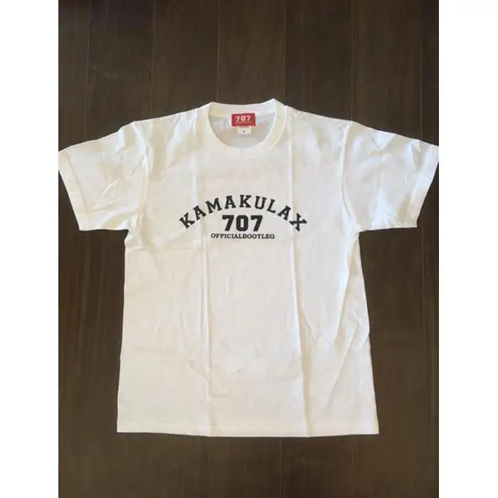 鎌倉ブランドの老舗「KAMAKULAX」の定番オリジナルALL LOGO Ｔシャツ【ホワイト】Mサイズ
