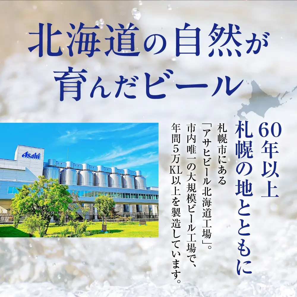 【定期便 6ヶ月】クリアアサヒ＜350ml＞24缶 2ケース 北海道工場製造