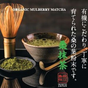 有機桑抹茶セット（100g×3袋）【KW-8】｜送料無料 抹茶 お茶 茶 有機桑抹茶 桑 飲料類 飲料 飲み物 100%オーガニック オーガニック ノンカフェイン 食物繊維 お子様 子供 お年寄り 年配 ケーキ パン セット｜