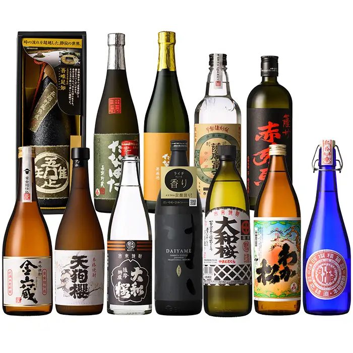 地元の7蔵焼酎厳選12本セットおつまみ付！ 【00-023-93】