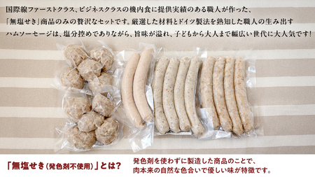 国産 豚 ソーセージ 職人が作る 無塩せき ソーセージ3種 と つくね セット
