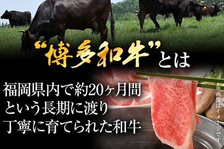 【厳選部位】博多和牛サーロインしゃぶしゃぶすき焼き用　500g