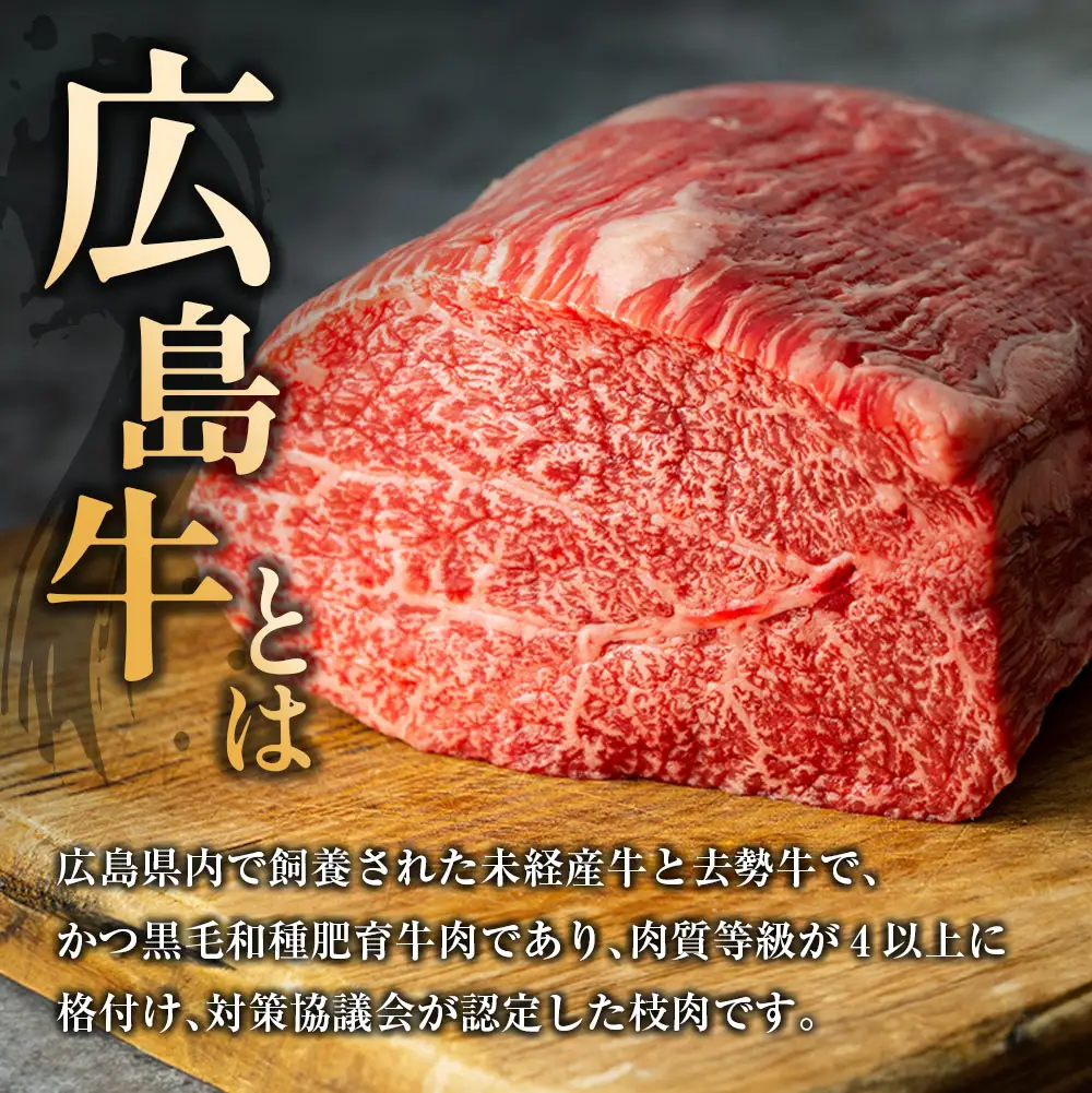 広島牛サーロインステーキ2枚【合計500g以上】（A4ランク以上） MO013_003