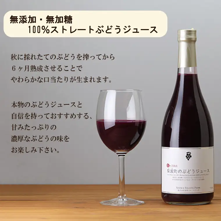 ★無添加 無加糖★ 紫波町産 ぶどう りんご ジュースセット(AL054-1)ジュース