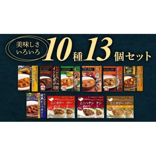 新宿 中村屋 レトルト カリー 食べ比べ セット 10種 13個入