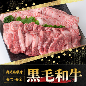 鹿児島黒牛焼肉すき焼きセット(焼肉用バラ肉500g・すきやき用肩ロース500g) 国産 九州産 鹿児島県産 牛肉 黒牛 黒毛和牛 和牛 お肉 BBQ 焼き肉 すき焼き しゃぶしゃぶ ロース肉 ロース 冷凍【さつま屋産業】_y421