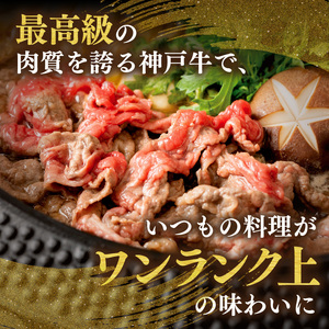 神戸牛 家庭用 小間切れ 牛脂付き 600g（300g×2P）冷凍 牛肉  61-01