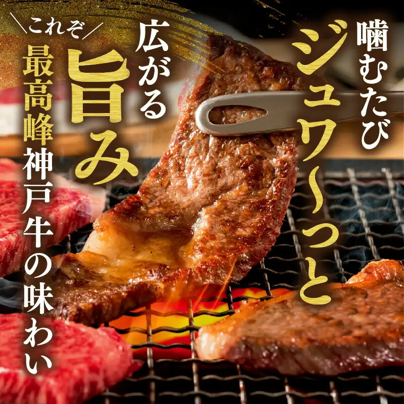 神戸牛 焼肉 カルビ＆赤身もも 特選 食べ比べセット 500g（カルビ250g、もも250g）冷凍 牛肉  61-04
