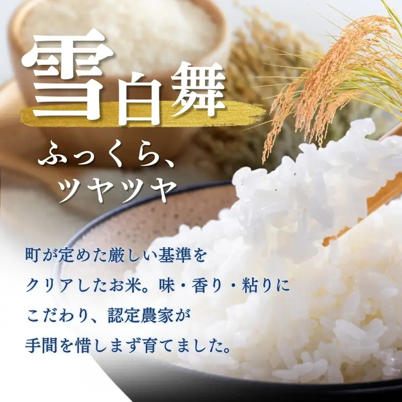 【令和7年産】志賀高原の麓で育った 山ノ内町産コシヒカリ『雪白舞』5kg 6か月連続お届け！米 お米 コシヒカリ 5kg 5キロ ブランド米 定期 6か月 