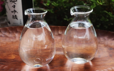 耐熱ガラス製 シンプルな徳利 2個セット[ZB560]