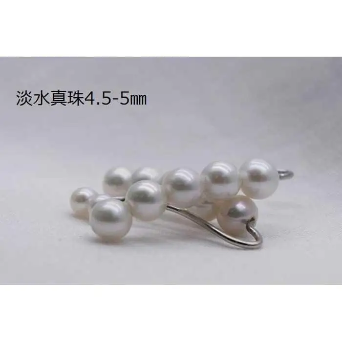 淡水真珠付きイヤーカフ4.5mm　　