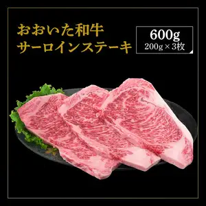 厳選A4～A5等級 おおいた和牛 サーロインステーキ 3枚 600g A01130