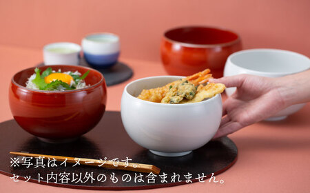 【波佐見焼】丼 赤 赤巻 3点セット どんぶり 丼ぶり【西海陶器】 85599 3[OA253] 波佐見焼