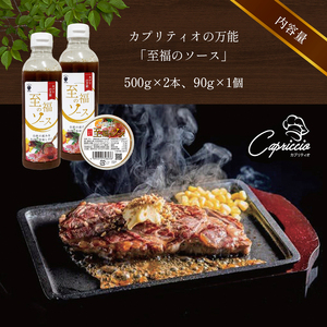 カプリティオの万能「至福のソース」500g×2本、90g×1個