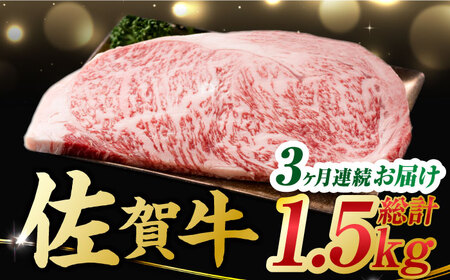 【3回定期便】黒毛和牛 佐賀牛 サーロインステーキ 計1.5kg (250g×2枚×3回) すてーき[FDB039]
