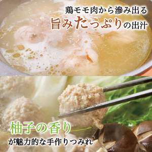 【ふるさと納税】九州産 ハーブ鶏 水炊き 鍋 2人前×2セット(計4人前)〆はマルゴめん 福岡県産の米粉麺 [a9225] 株式会社マル五 ※配送不可：離島【返礼品】添田町 ふるさと納税