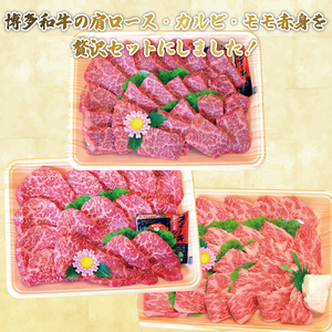 【ふるさと納税】A5～A4ランク 博多和牛 厳選セット(計1150g)焼肉たれ・塩胡椒付 化粧箱入 [a9231] 株式会社マル五 ※配送不可：離島【返礼品】添田町 ふるさと納税