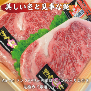 【ふるさと納税】博多和牛 A5～A4 ロース ステーキ 200g×2枚(合計400g)ソース・塩胡椒付 化粧箱入 [a9233] 株式会社マル五 ※配送不可：離島【返礼品】添田町 ふるさと納税