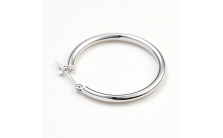 プラチナ900 　フープピアス　2×25　120341 SWAE025