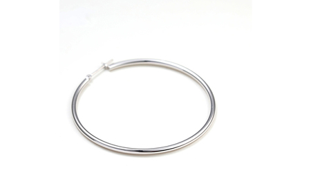 プラチナ900 　フープピアス　2×50　120328 SWAE028