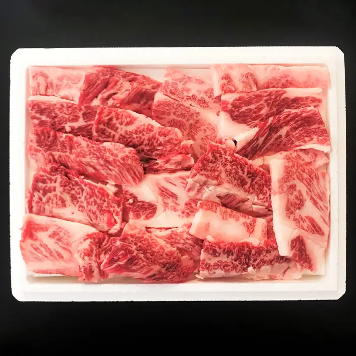【ふるさと納税限定】山形市で育った黒毛和牛カルビ焼肉用切落し 350g FZ19-297