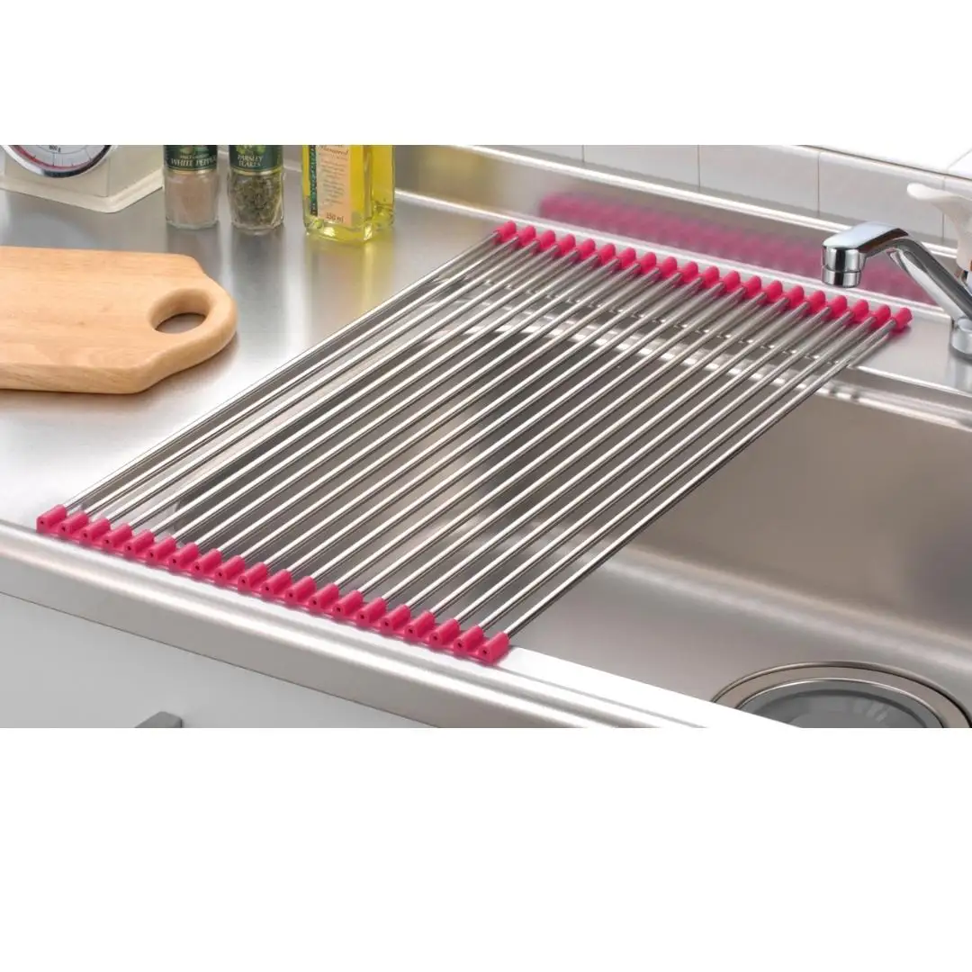 スノコロロ ダークピンク キッチン用品 燕三条製 ステンレス製 [株式会社オビタス] 【011S115】