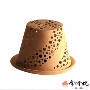 陶華光ランプシェ－ド　螺旋 (本体＋照明キット） 陶器 常滑焼 手作り ランプシェード ランプ 照明 灯り 癒し リラックス 幻想的 かわいい 玄関 リビング ダイニング 寝室 間接照明 日用品 雑貨 インテリア プレゼント ギフト 贈り物 愛知県 常滑市