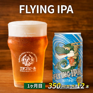 【定期便3ヶ月】エチゴビール【1ヶ月目】FLYING IPA350ml缶×12本【2ヶ月目】のんびりふんわり白ビール350ml缶×12本【3ヶ月目】ピルスナー350ml缶×12本 ビール 全国第一号 クラフトビール 350ml 12本 酒 定期便 3回 お楽しみ 