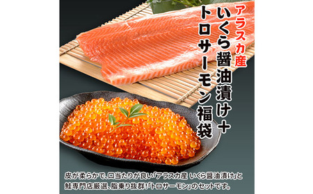 いくら醤油漬け200g＋刺身サーモン800g いくら イクラ 醤油漬け いくら醤油漬け 刺身 鮭 さけ サケ しゃけ シャケ サーモン トラウトサーモン おつまみ 魚 海鮮 海産物 魚介 魚介類 惣菜 おかず ごはんのお供 冷凍 新潟 
