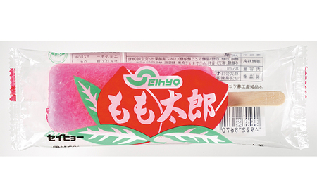 もも太郎（48本） お菓子 アイス シャーベット かき氷バー イチゴ味 