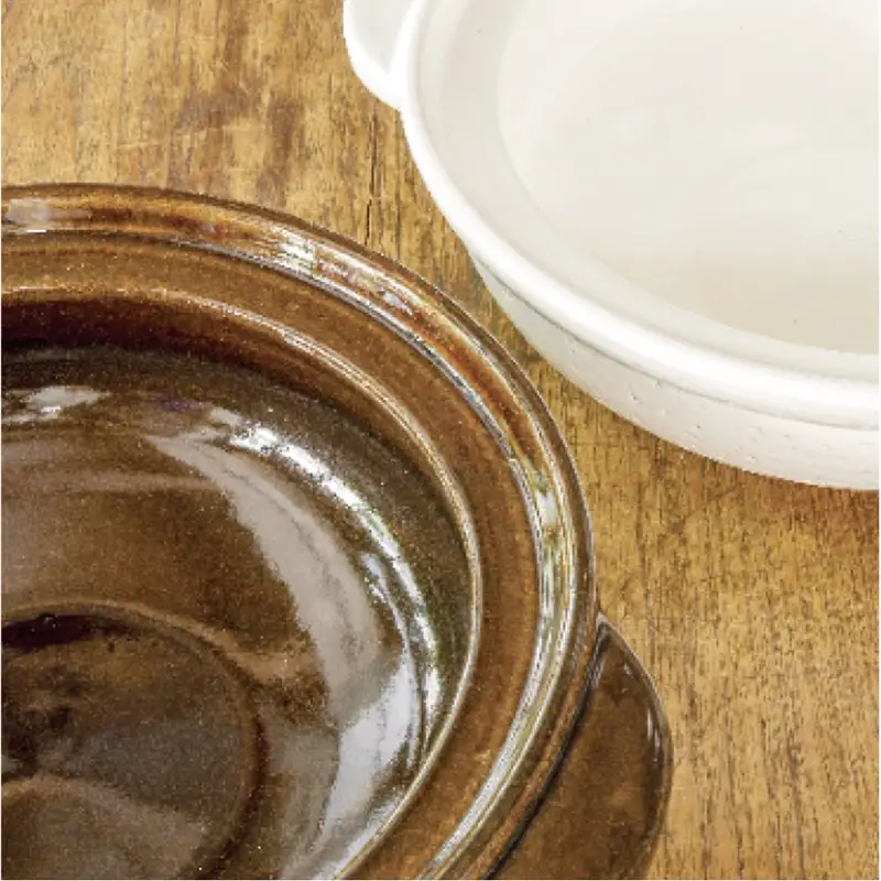 長谷園の「伊賀土鍋 アメ釉」大（3～5人用）DC-03【ngtn0046】