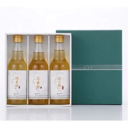 奥野醸造　お酢味比べ3本セット(結び酢、純米酢、玄米酢)360ml×3_調味料 酢  _【1417045】