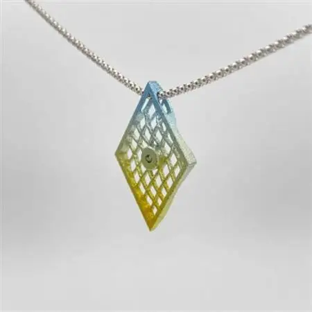 クラフト金澤のチタン製　ダイヤモンド　ペンダントトップ　クアドリ2_装飾品・工芸品 ペンダント・ネックレス アクセサリー _【配送不可地域：沖縄県】【1337090】