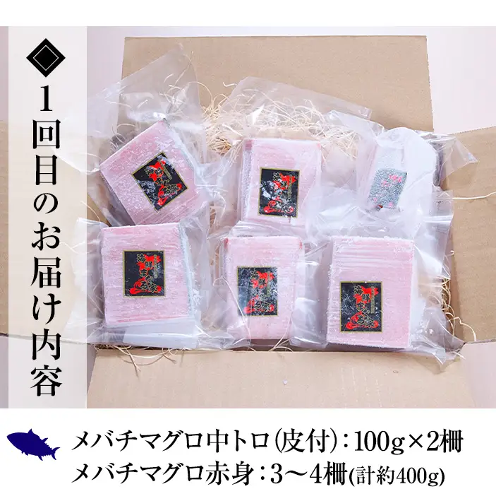 【4か月定期便】厳選！4種の天然まぐろを食べ比べ！ メバチマグロ キハダマグロ 南まぐろ 本まぐろ 小分け【00-041-16-TK】