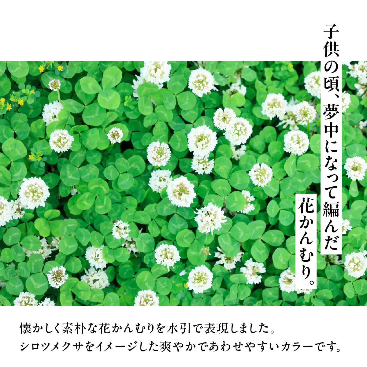 水引ブローチ【シロツメクサ】 ファッション小物 小物 白 緑 コーディネート ワンポイント かわいい おしゃれ 胸元 お花 お花モチーフ HNNN011