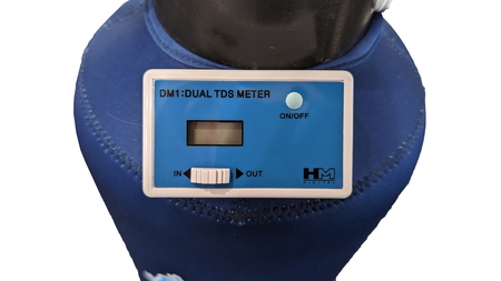 洗車応援団 洗車用 純水器 10L用FRPタンク TDSメーター付 イオン交換樹脂10L同梱 タンクカバー付 組立済み