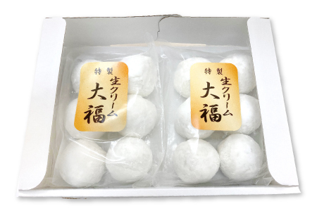 冷凍生クリーム大福　12個入【生クリーム 大福 冷凍 12個 詰め合わせ セット 洋菓子 和菓子 粒あん お土産 手土産 おやつ お茶菓子 お茶のお供 ギフト 贈答 贈り物 お歳暮 お中元】