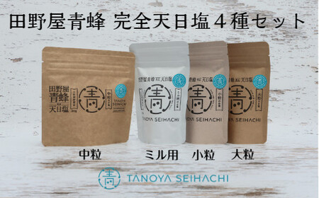  塩職人 田野屋青蜂　完全天日塩４種セット 