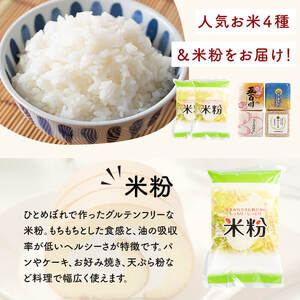 キューブ米 4種味比べ (計1.2kg) ＆米粉1kgセット ひとめぼれ 五百川 つきあかり 金のいぶき 小分け お米 おこめ 米 コメ 白米 玄米 ご飯 ごはん おにぎり お弁当 食べ比べ ギフト【赤間農業開発株式会社】ta232
