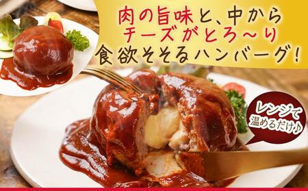 デミグラスソースがたっぷり～チーズインハンバーグ～10個セット_MJ-F706_(都城市) 牛肉 豚肉 合挽ハンバーグ ボリューム チーズ デミグラスソース