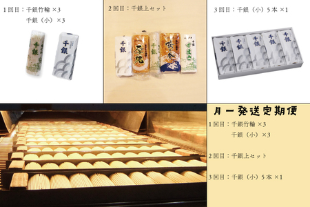 (1370)定期便 練り物定期便 蒲鉾 竹輪 ちくわ 毎月 全3回 長門市
