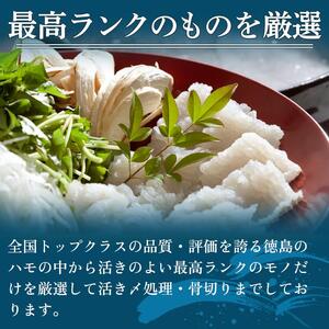 【徳島産「天然鱧」切り身・つくね】冷凍ハモ鍋セット（2～3人前）