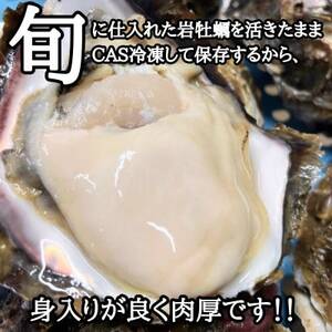 先行予約 XXLサイズ!天然岩牡蠣3kg(4～6個・特上・殻付き生食用)CAS冷凍カキ