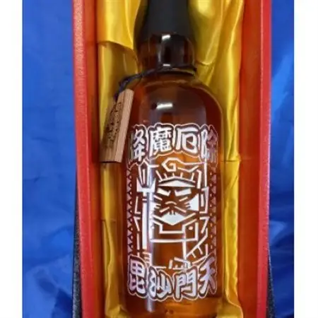 開運彫刻ボトル　七福神　毘沙門天(降魔厄除)　ブレンデッドウイスキー　40度　開運七福ボトルタグ付き_酒・アルコール ウイスキー  _【1417715】