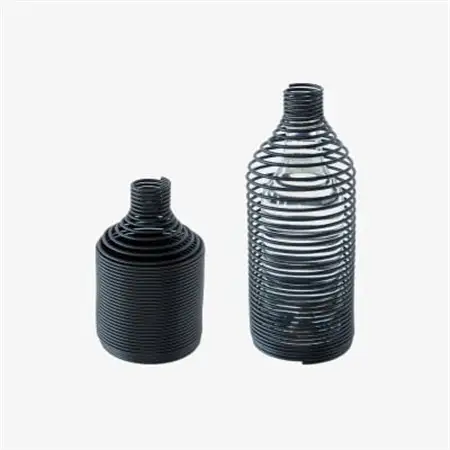 SPRING VASE (flower vase)スタンダード型　ブラック_雑貨   _【1419719】