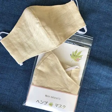 立体ヘンプマスク　生成り　2枚セット_雑貨   _【1420218】