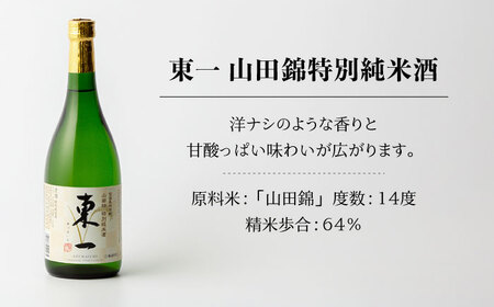 【定期便】 日本酒 東一 山田錦特別純米酒 NBQ115 日本酒 全12回